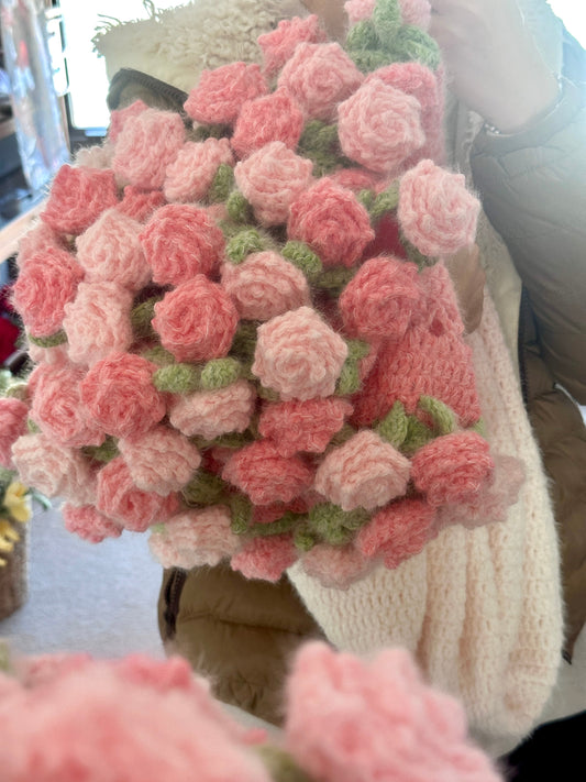 Rose Bouquet Blanket Pattern
