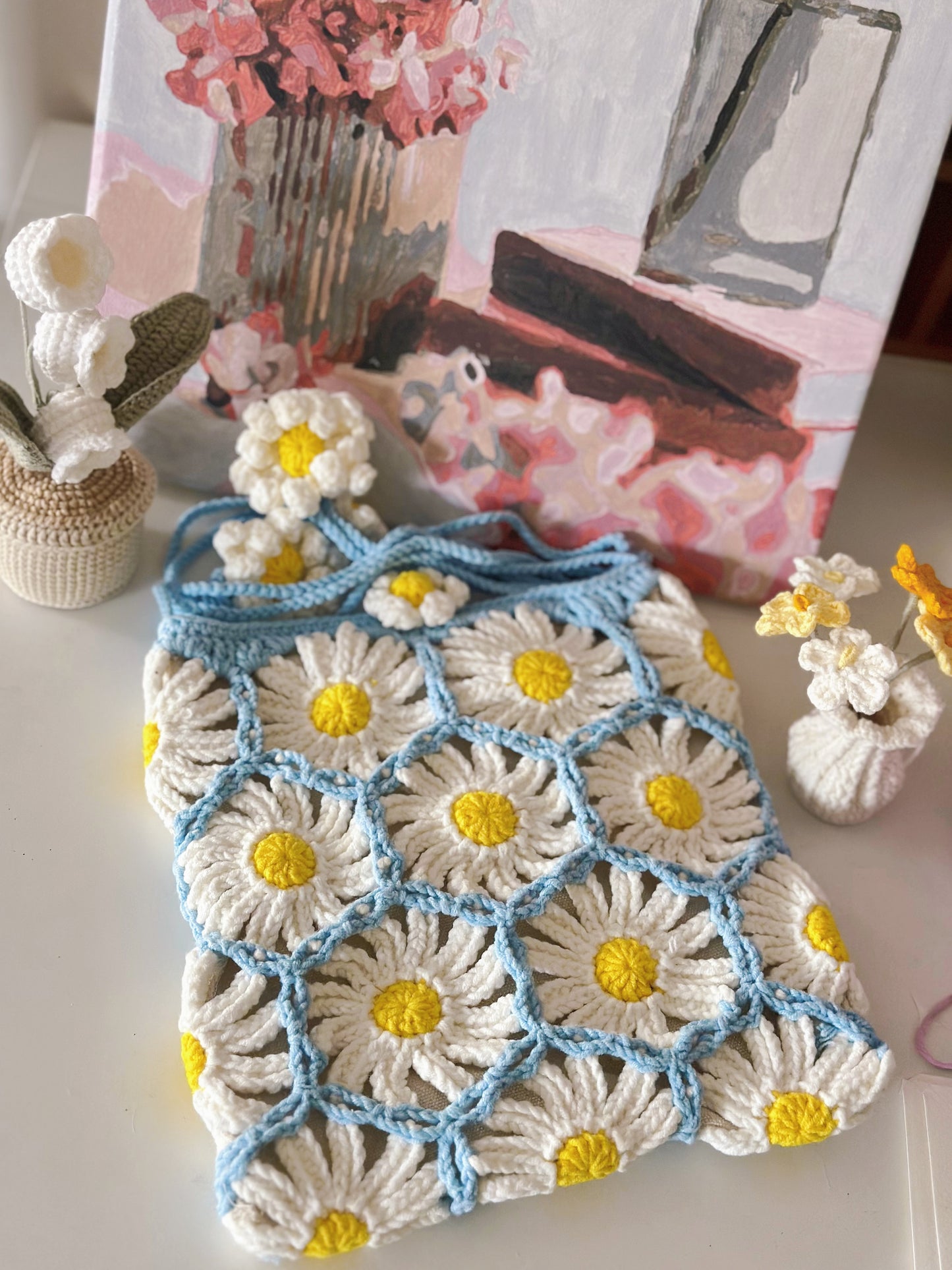 Daisy Shoulder Bag | Handmade | Crochet