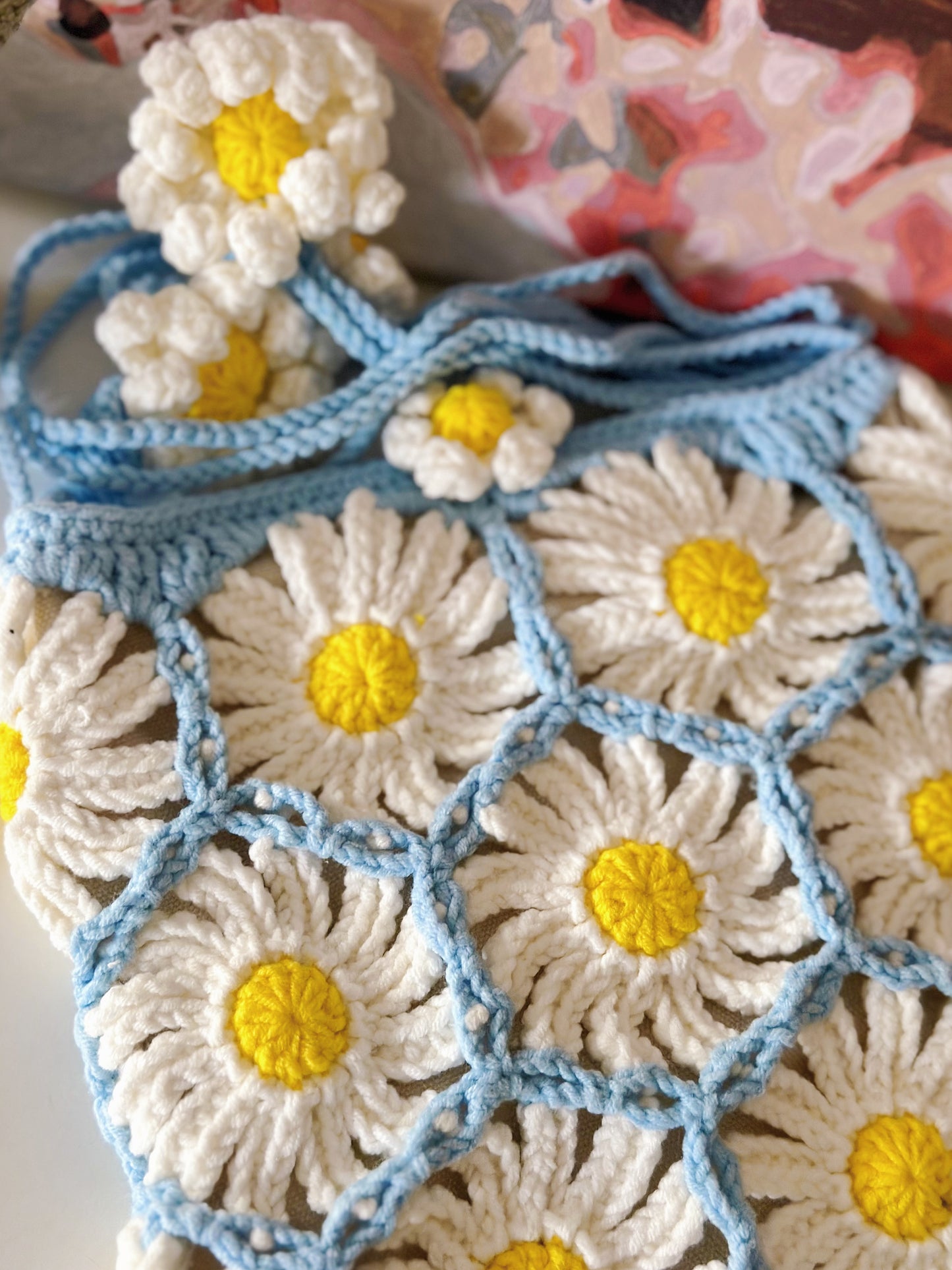 Daisy Shoulder Bag | Handmade | Crochet