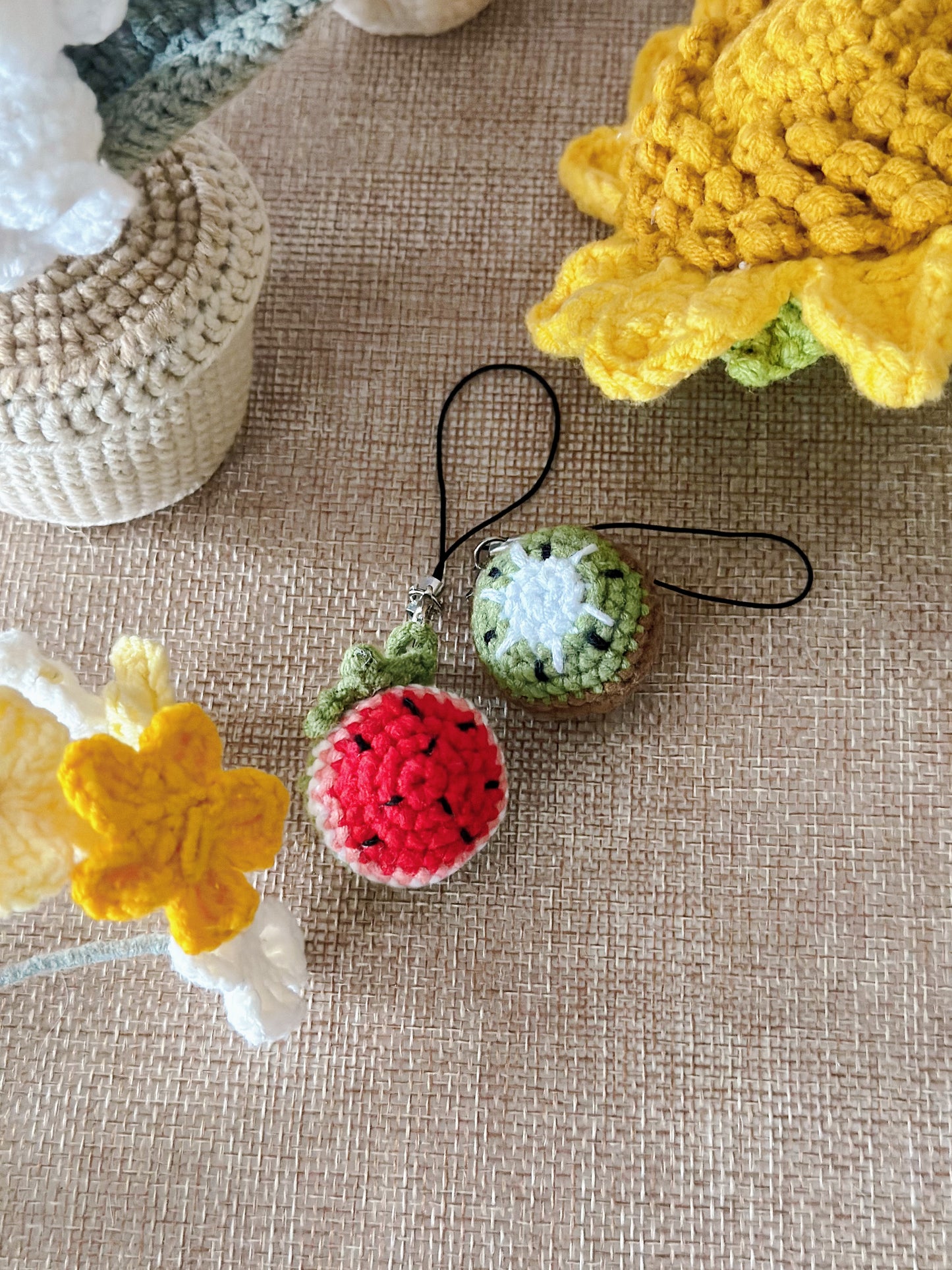 Fruit Keychains | Handmde | Crochet