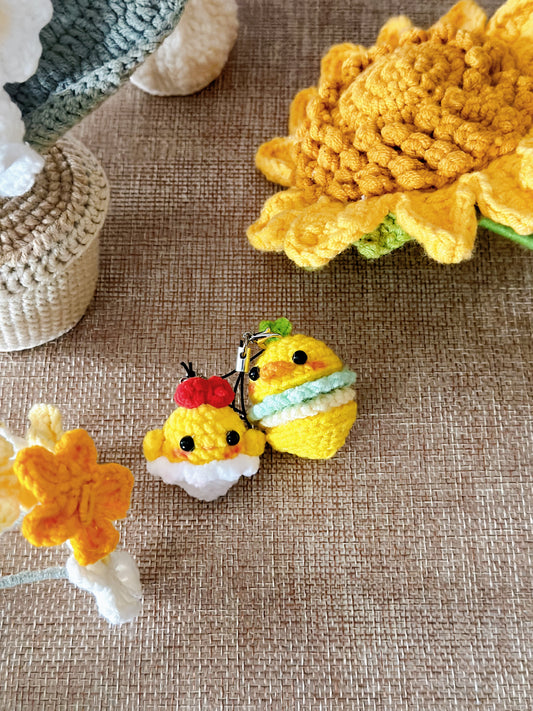 Chicken Keychains | Handmade | Crochet