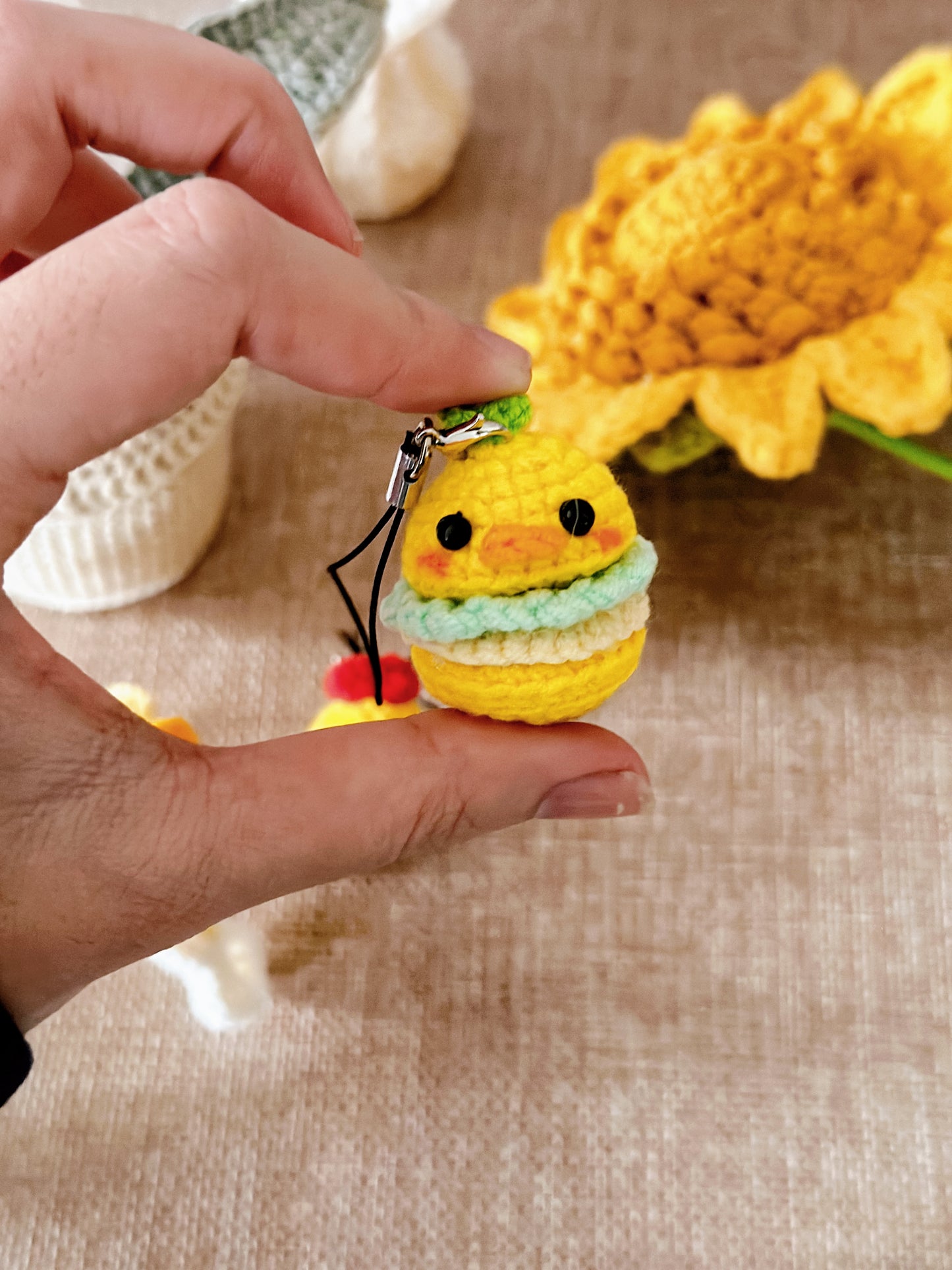 Chicken Keychains | Handmade | Crochet