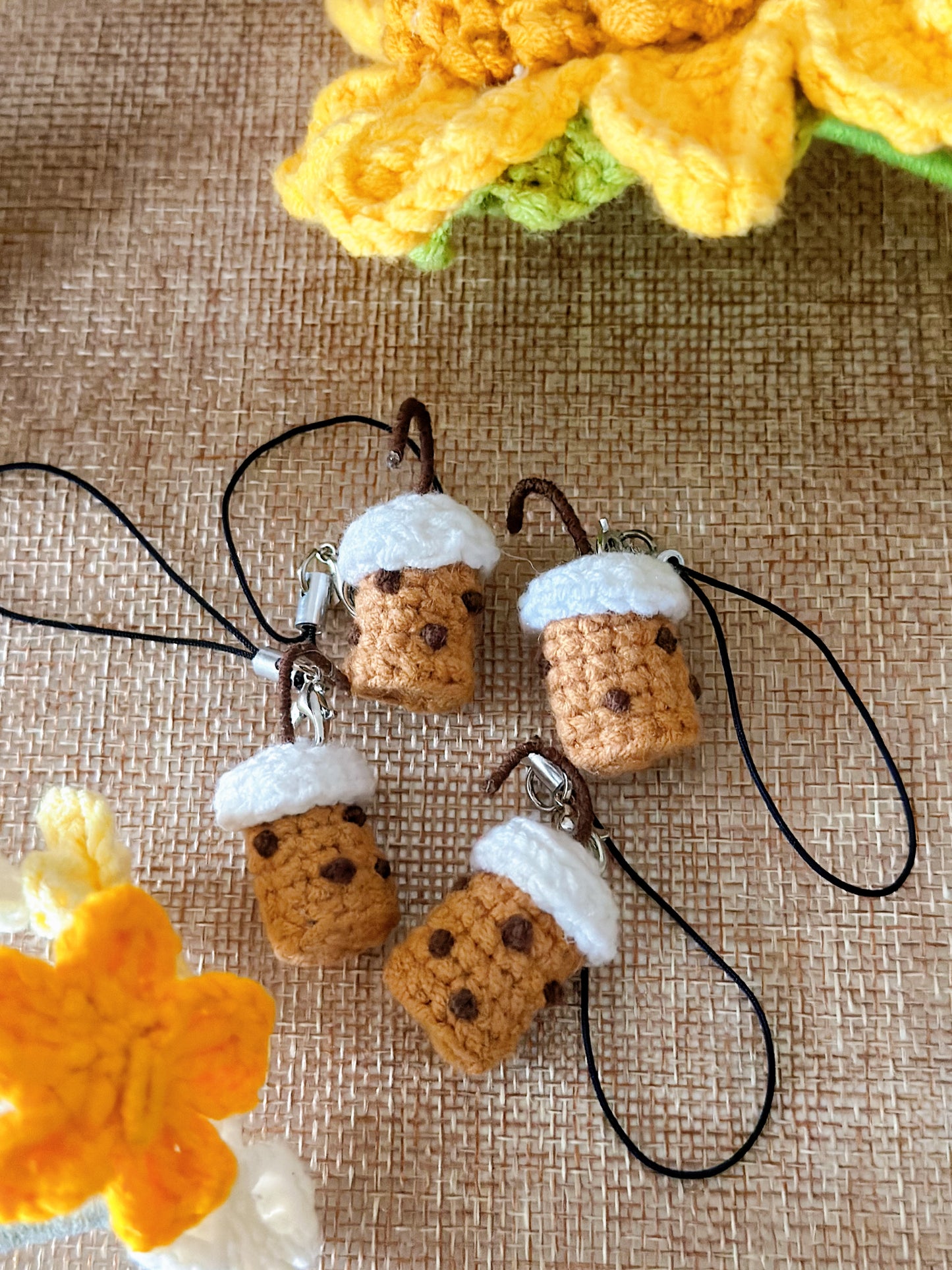 Bubble Tea Keychains | Handmade | Crochet