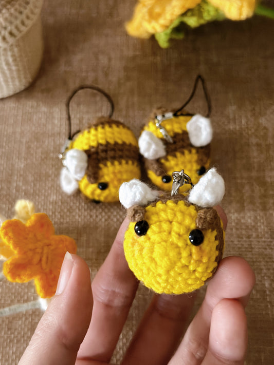 Honeybee Keychains | Handmade | Crochet